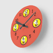 mr chef cartoon edition round clock ronde klok (Hoek)
