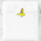 Mr Chicken Ronde Sticker (Tas)