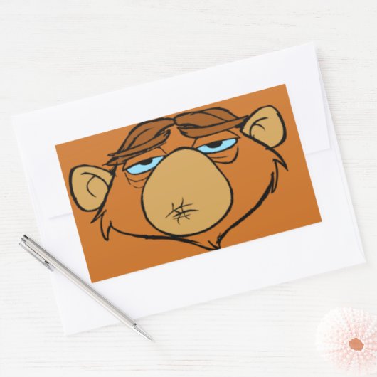 Mr Chim Rechthoekige Sticker (Envelop)