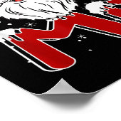 Mr Claus Costume Christmas Funny Santa Hat Family  Poster (Hoek)