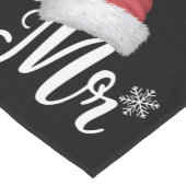 Mr Claus Koppels Matching Kerstmis Pyjama Santa Korte Tafelloper (Hoek)