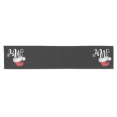 Mr Claus Koppels Matching Kerstmis Pyjama Santa Korte Tafelloper (Horizontaal)