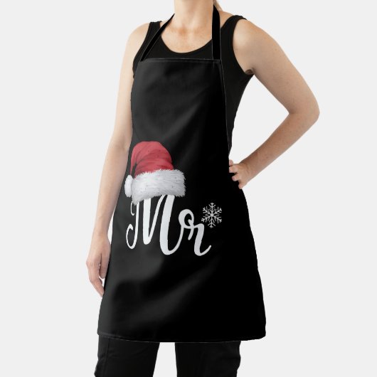 Mr Claus Koppels Matching Kerstmis Pyjama Santa Schort (Insitu)