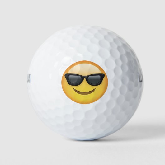 Mr Cool Emoji Golfballen (Voorkant)