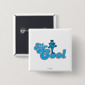 Mr Cool | Happy Fist Pump Vierkante Button 5,1 Cm (Voorkant /achterkant)