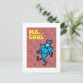 Mr Cool | Kleurrijke achtergrond Briefkaart (Staand voorkant)