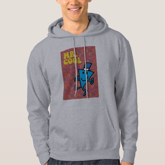 Mr Cool | Kleurrijke achtergrond Hoodie (Voorkant)