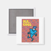 Mr Cool | Kleurrijke achtergrond Magneet (Voorkant / Achterkant)