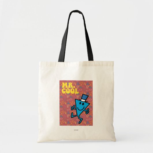 Mr Cool | Kleurrijke achtergrond Tote Bag (Voorkant)