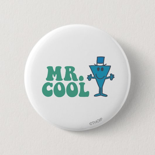 Mr Cool | Logo-ontwerp Ronde Button 5,7 Cm (Voorkant)
