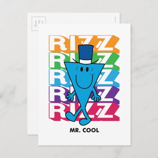 Mr Cool Rizz Briefkaart (Voorkant / Achterkant)