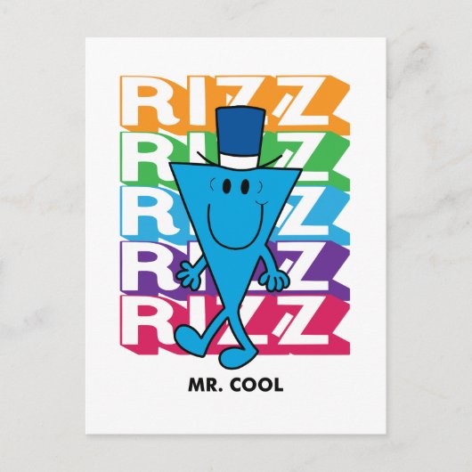 Mr Cool Rizz Briefkaart (Voorkant)