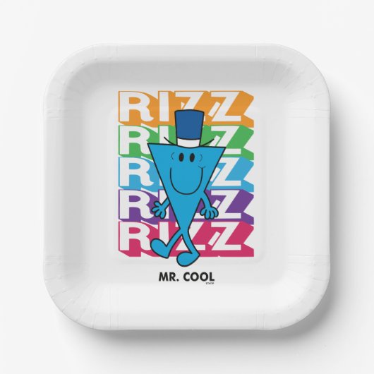 Mr Cool Rizz Papieren Bordje (Voorkant)