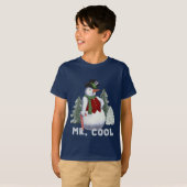 Mr Cool - Sneeuwman T-shirt (Voorkant volledig)