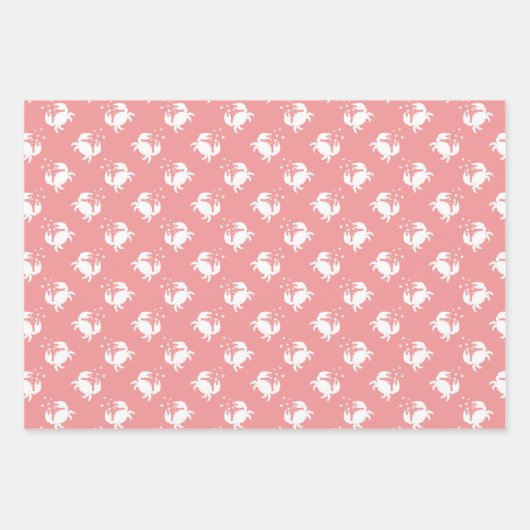 Mr. Crab Wrapping Paper Flat Sheet Set of 3 (Voorkant 3)