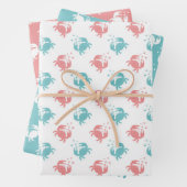 Mr. Crab Wrapping Paper Flat Sheet Set of 3 (In situ)