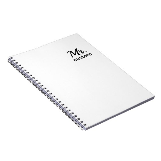 Mr. Custom Notebook – Spiral Photo Notebook Notitieboek (Rechterzijde)