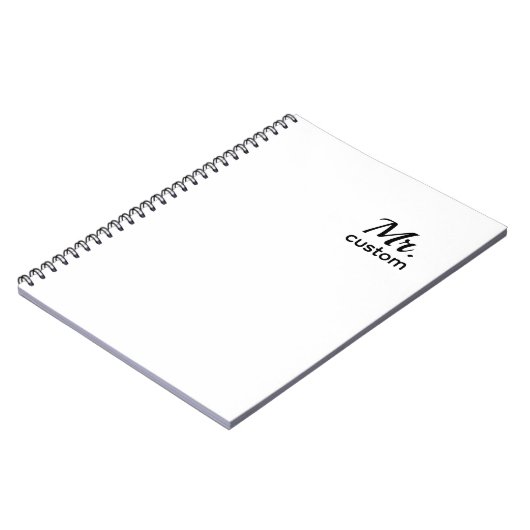Mr. Custom Notebook – Spiral Photo Notebook Notitieboek (Linkerzijde)