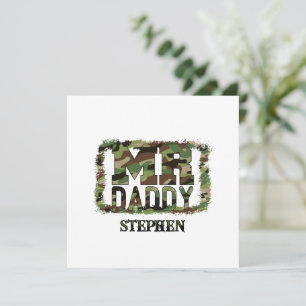 Mr. Daddy Camouflage Design met aangepaste naam