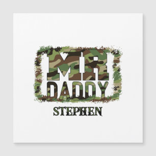 Mr. Daddy Camouflage Design met aangepaste naam