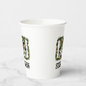 Mr. Daddy Camouflage Design met aangepaste naam Papieren Bekers (Links)
