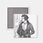 Mr Darcy aan de deur Magneet (Voorkant / Achterkant)
