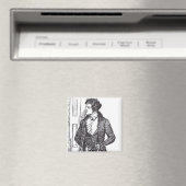 Mr Darcy aan de deur Magneet (Insitu (Vaatwasser))