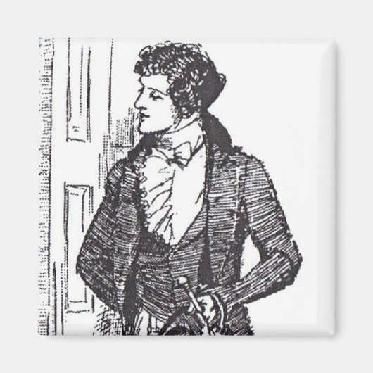 Mr Darcy aan de deur Magneet (Voorkant)