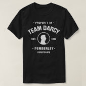 Mr Darcy Pride and Prejudice Jane Austen  Team Dar T-shirt (Design voorkant)