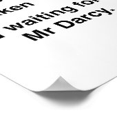 Mr. Darcy single opgenomen in afwachting van Darcy Poster (Hoek)