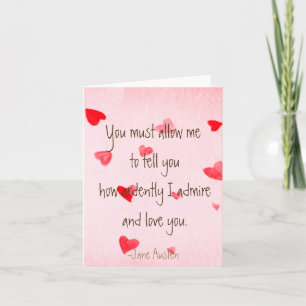Mr. Darcy Valentine Kaart