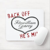 Mr Darcy van zijn mijne mousepad. Muismat (Met muis)