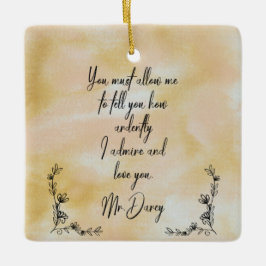 Mr Darcy's proclamatie kerstversiering Keramisch Ornament