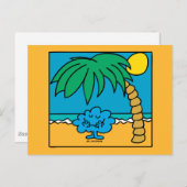 Mr Daydream Beach Scene Briefkaart (Voorkant / Achterkant)