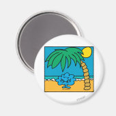 Mr Daydream Beach Scene Magneet (Voorkant / Achterkant)