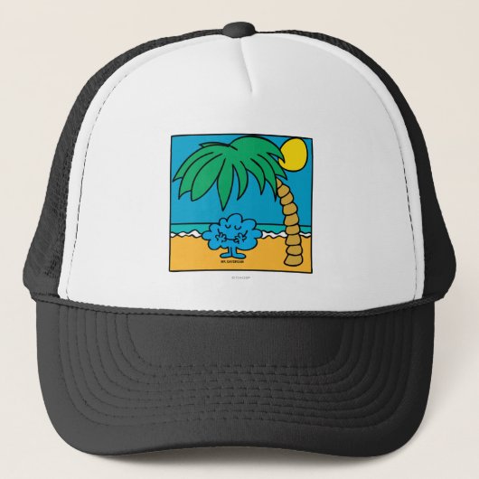 Mr Daydream Beach Scene Trucker Pet (Voorkant)