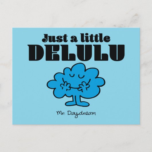 Mr Daydream Just A Little Delulu Briefkaart (Voorkant)