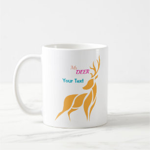 Mr. Deer Grafisch – Rustieke Bosstijl Koffiemok