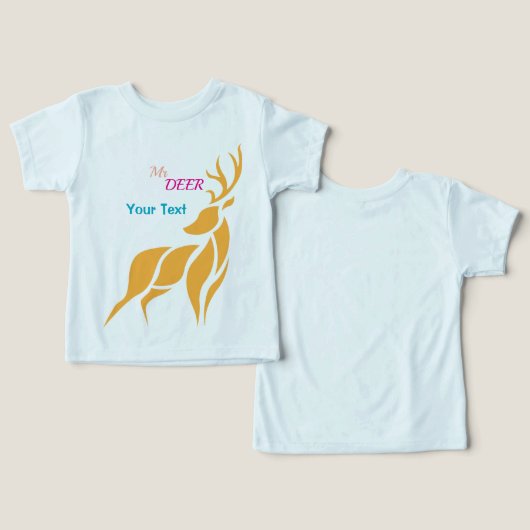 Mr. Deer Graphic – Rustic Woodland Style (Ontwerp Voorkant & Achterkant)