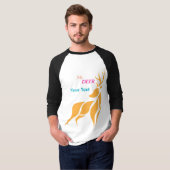 Mr. Deer Graphic – Rustic Woodland Style T-shirt (Voorkant volledig)