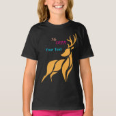 Mr. Deer Graphic – Rustic Woodland Style T-shirt (Voorkant)