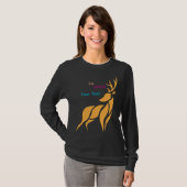 Mr. Deer Graphic – Rustic Woodland Style T-shirt (Voorkant volledig)