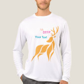 Mr. Deer Graphic – Rustic Woodland Style Tri-Blend Shirt (Voorkant volledig)