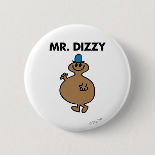 Mr Dizzy Klassieke houding Ronde Button 5,7 Cm