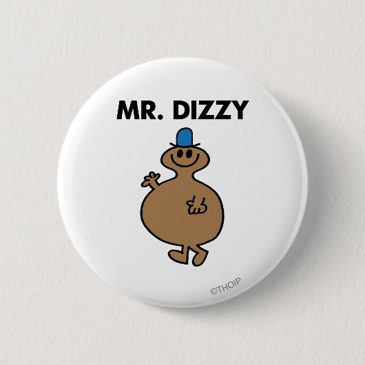 Mr Dizzy | Klassieke houding Ronde Button 5,7 Cm (Voorkant)
