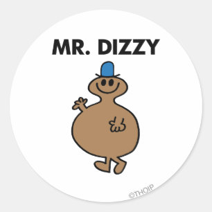 Mr Dizzy   Klassieke houding Ronde Sticker