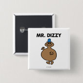 Mr Dizzy | Klassieke houding Vierkante Button 5,1 Cm (Voorkant /achterkant)