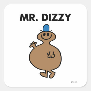 Mr Dizzy   Klassieke houding Vierkante Sticker