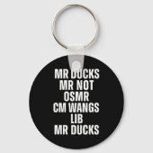 Mr Ducks Mr Not Duck Joke Phonetic Puzzle  Sleutelhanger (Voorkant)