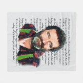 Mr Edwards Little House on the Prairie Fleece Deken (Voorkant (Horizontaal))